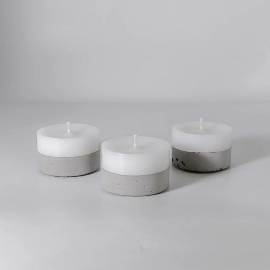 Set 3 Velas Monedas Natural en Caja Küme