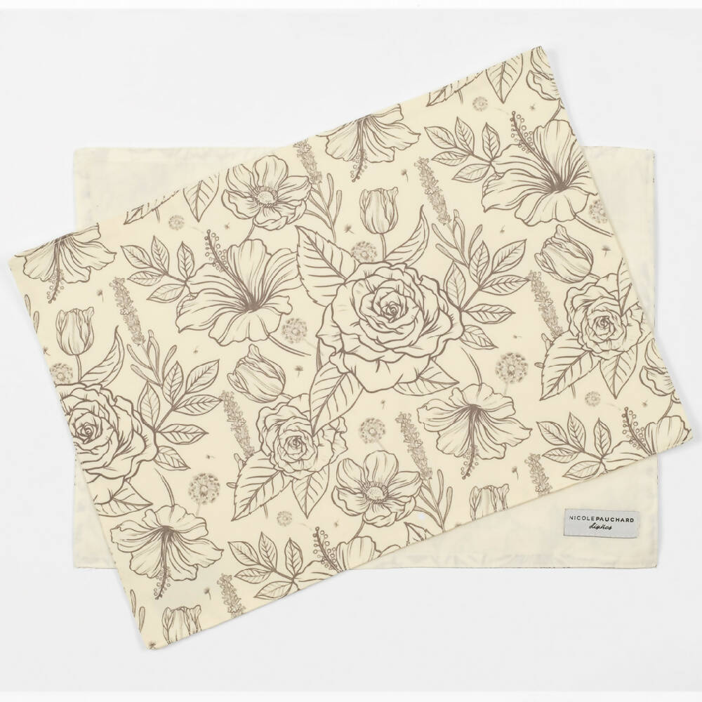 Set 4 Individuales Anita Gris Nicole Pauchard Diseños