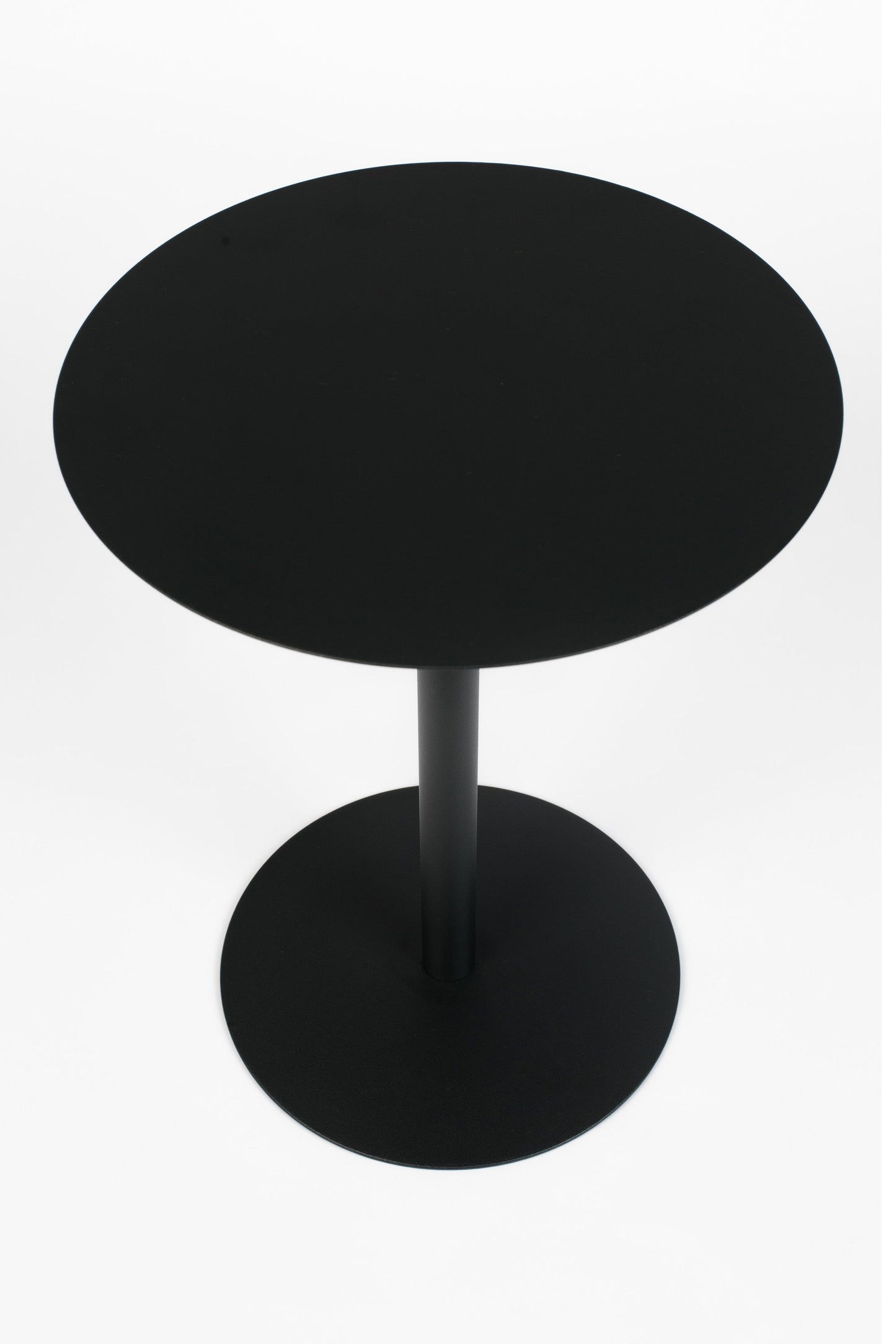 Cargar imagen en el visor de la galería, mesa-lateral-snow-round-black-60-x-40-cm
