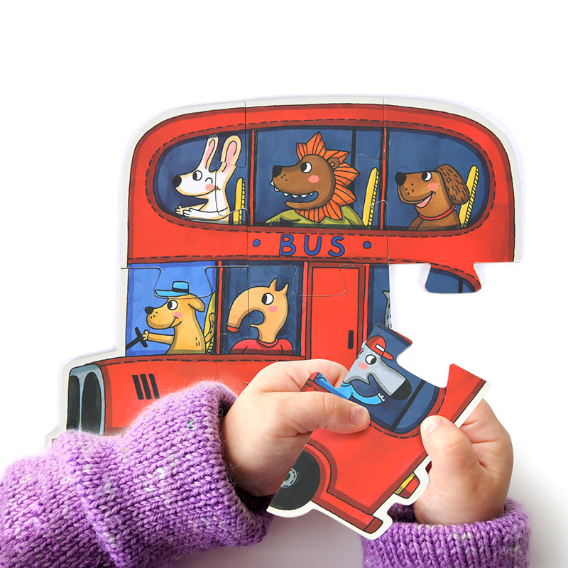Puzzle 25Pcs Mi Primer Puzzle Progresivo, Vehículos MiDeer