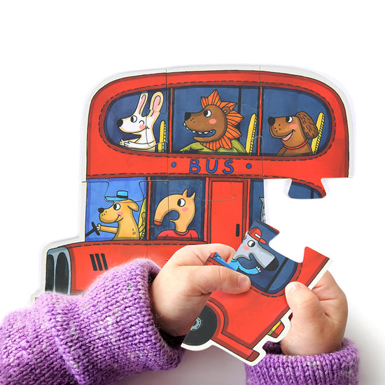Puzzle 25Pcs Mi Primer Puzzle Progresivo, Vehículos MiDeer