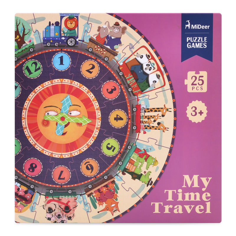 Puzzle Redondo Mi Viaje En El Tiempo 25Pcs MiDeer