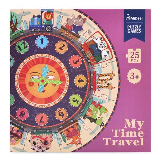 Puzzle Redondo Mi Viaje En El Tiempo 25Pcs MiDeer