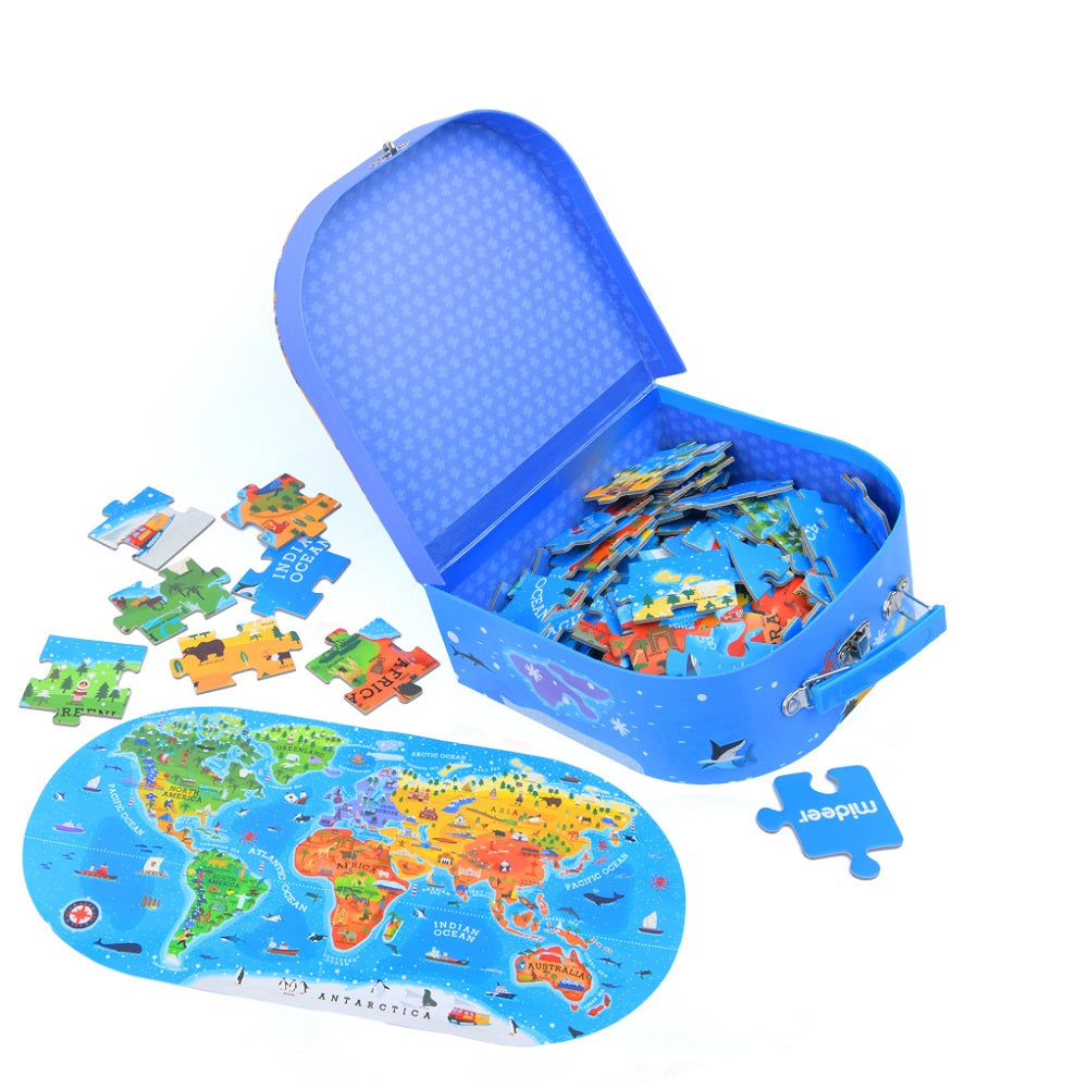 Puzzle Maleta Mi Mundo 100Pcs MiDeer