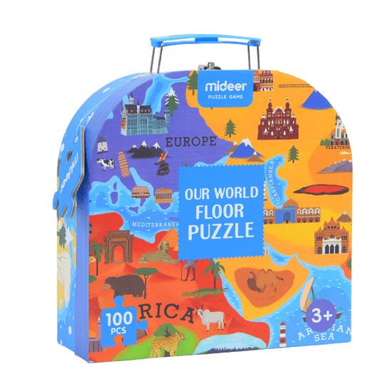 Puzzle Maleta Mi Mundo 100Pcs MiDeer