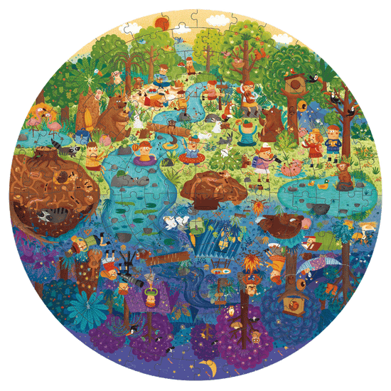 puzzle-150pcs-redondo-un-dia-en-el-bosque