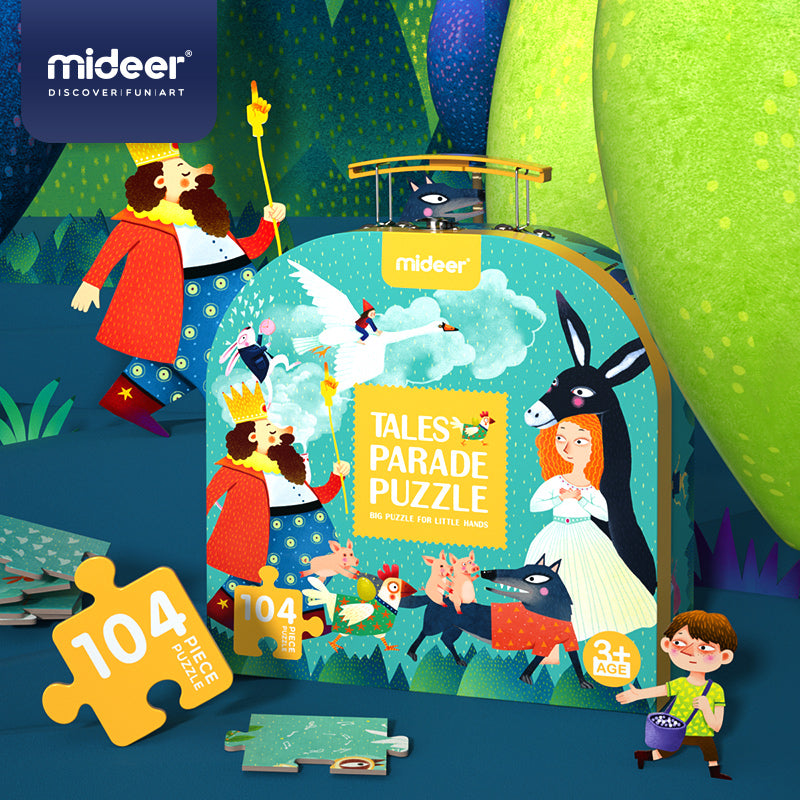 Puzzle 104Pcs Maleta, Cuentos MiDeer