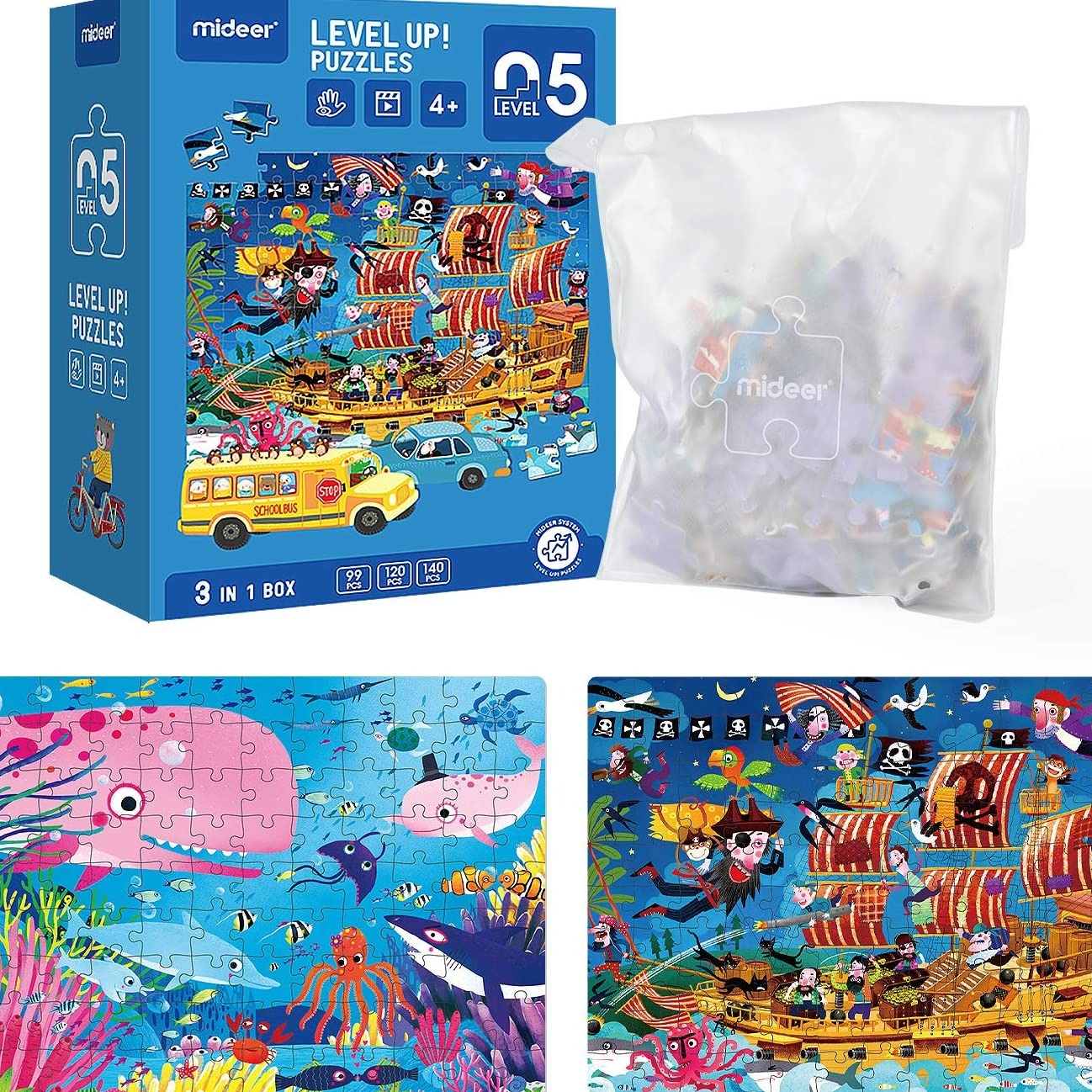 Advanced Puzzle Nivel 5 Tour De Aventuras, 3 Puzzles MiDeer
