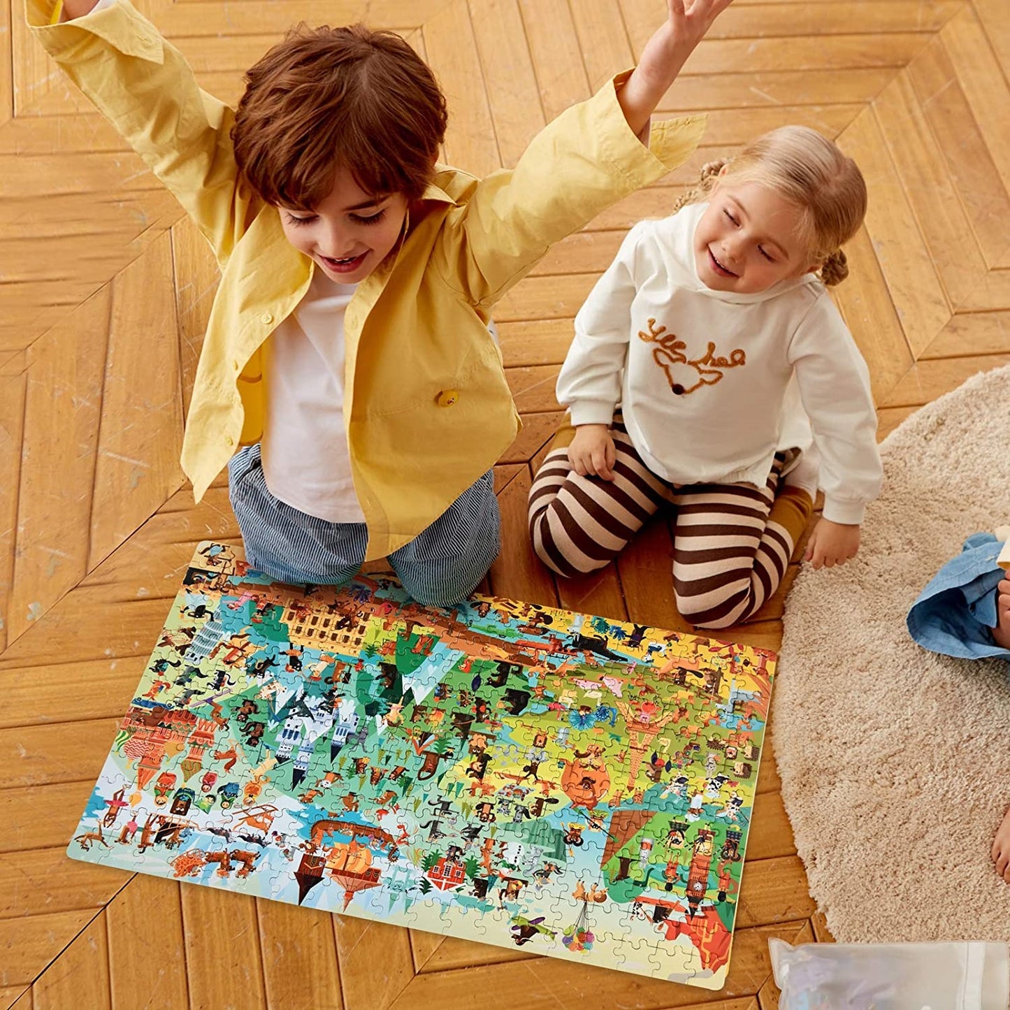Advanced Puzzle Nivel 7 Geografía Humana, 2 Puzzles MiDeer