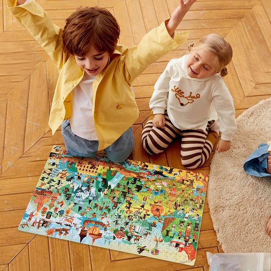Advanced Puzzle Nivel 7 Geografía Humana, 2 Puzzles MiDeer