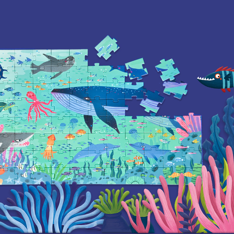 Puzzle Maleta Oceano 104Pcs MiDeer