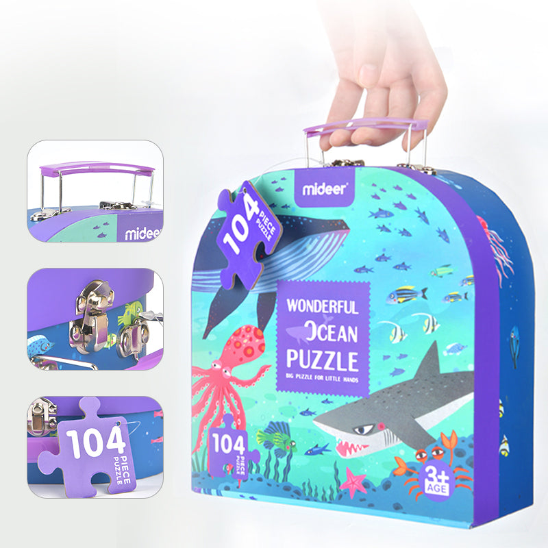 Puzzle Maleta Oceano 104Pcs MiDeer