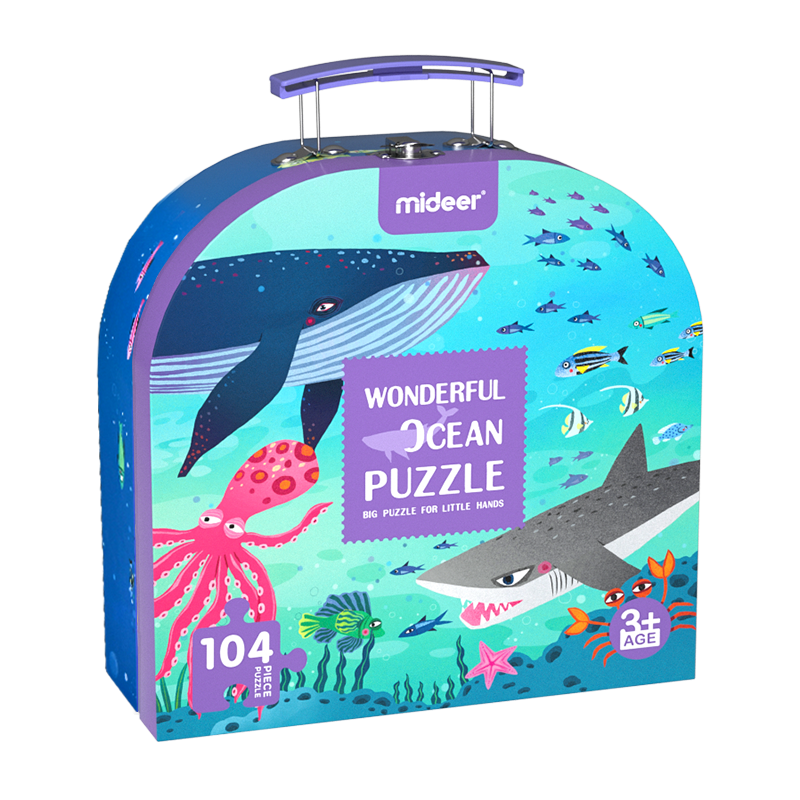 Puzzle Maleta Oceano 104Pcs MiDeer