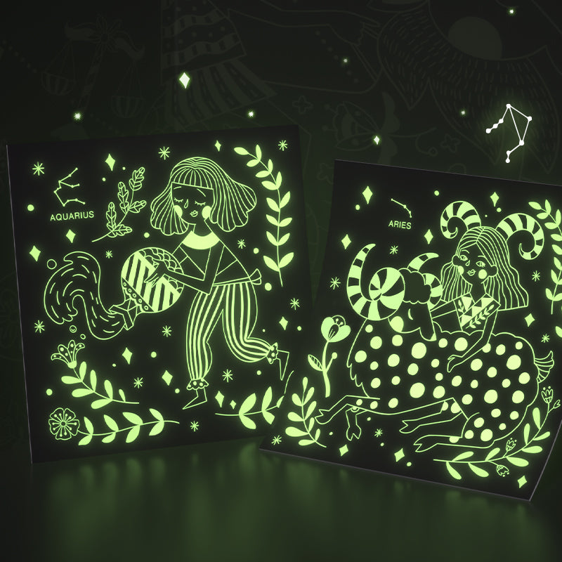 Scratch Art Card, Brilla En La Oscuridad, Constelaciones MiDeer