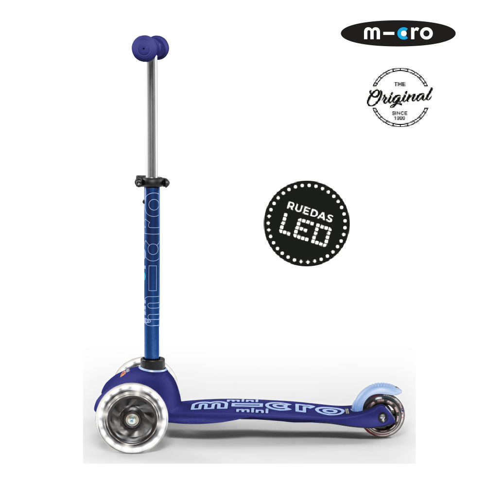 Micro Scooter Mini Deluxe LED Azul