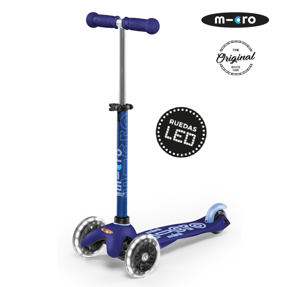 Micro Scooter Mini Deluxe LED Azul