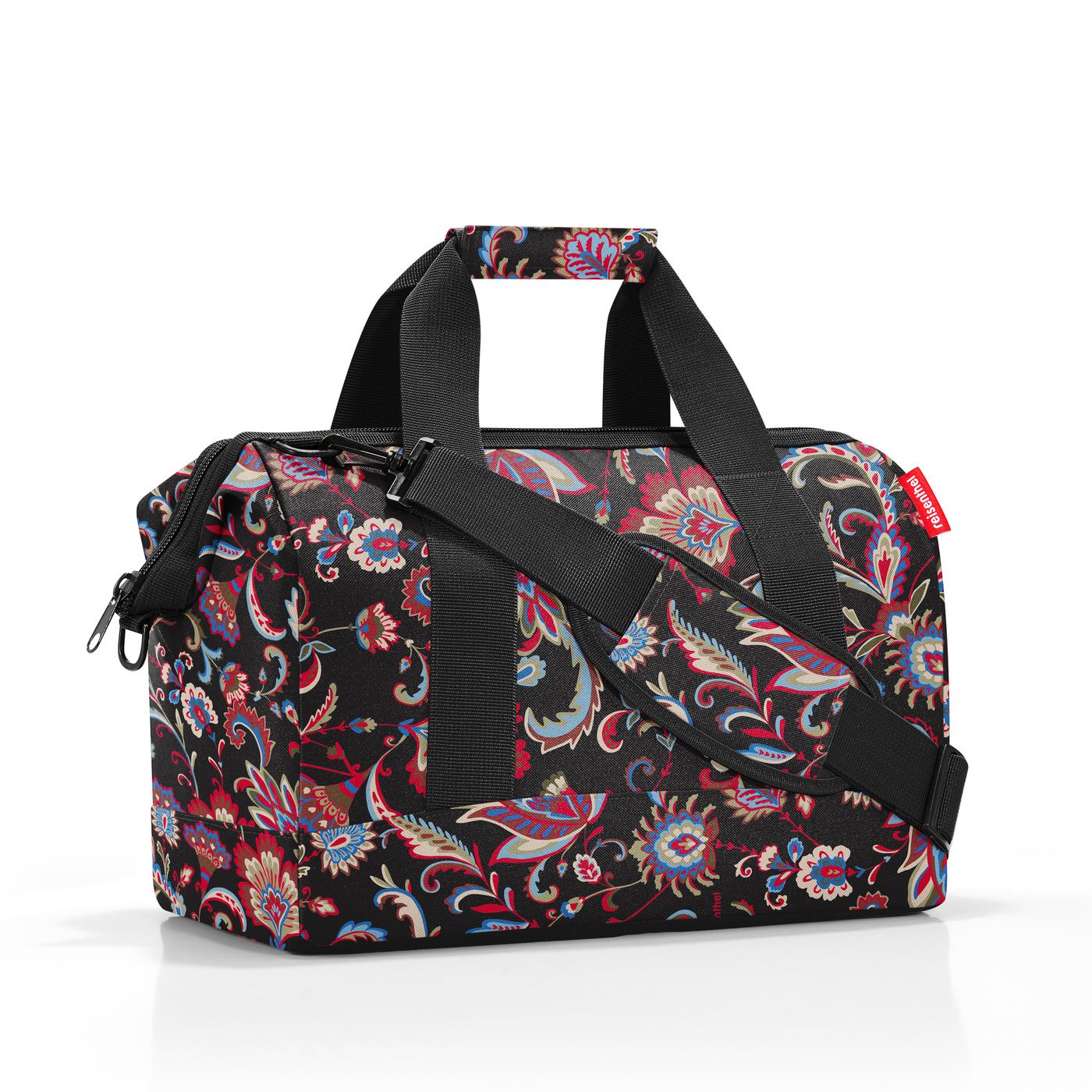 bolso-de-viaje-allrounder-m-paisley-black-reisenthel