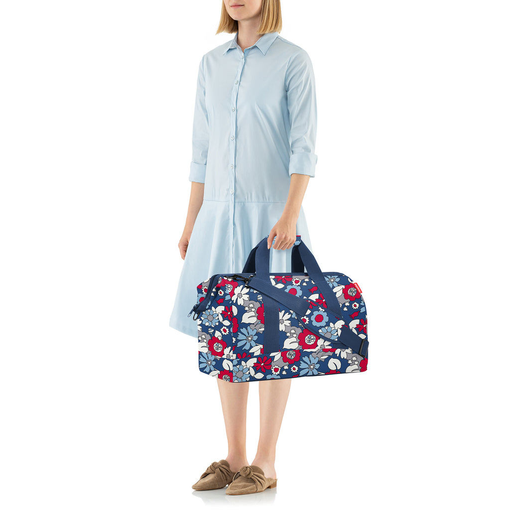 Bolso de viaje allrounder L florist indigo Reisenthel