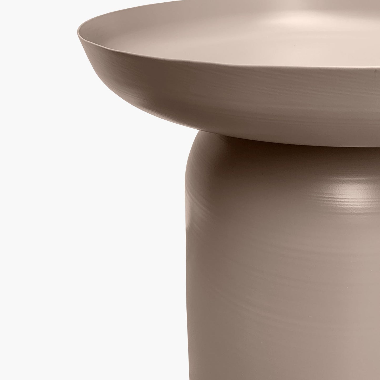 Mesa Lateral Metálica Otelo Taupe Form Design