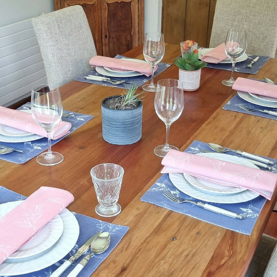 Set 4 Servilletas Aurora Rosado Nicole Pauchard Diseños