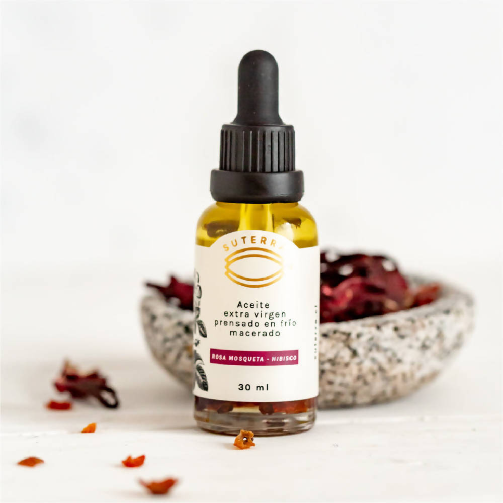 Aceite Macerado Rosa Mosqueta Hibisco Piel y Cabello Suterra