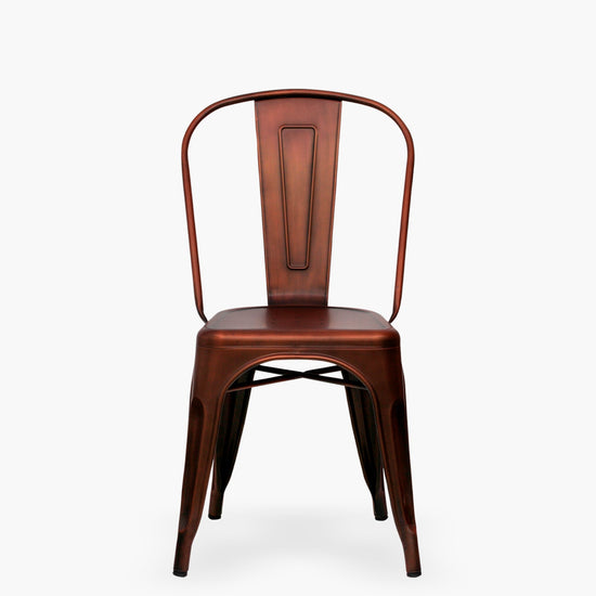 Cargar imagen en el visor de la galería, pack-4-sillas-tolix-asiento-metal-cobre-form-design
