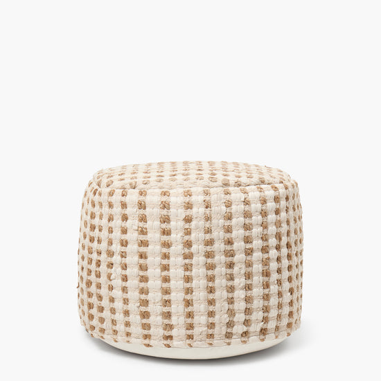Pouf Algodón Fiesta Crudo Calma House