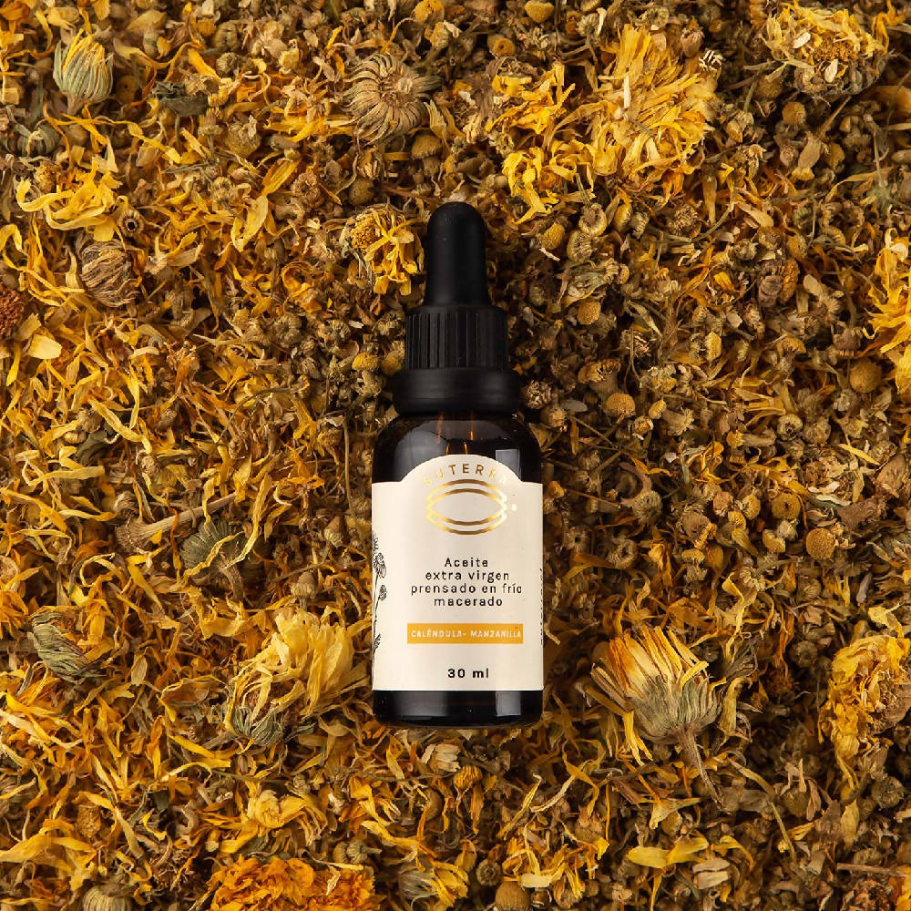 Aceite Macerado Caléndula Manzanilla Piel y Cabello Suterra