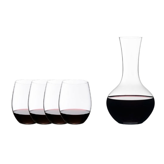 Set 4 Copas 'O' + Decantador Riedel