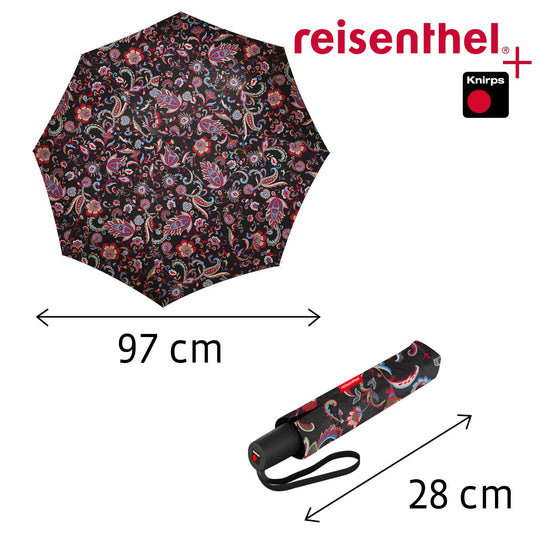 paraguas-umbrella-pocket-duomatic-paisley-black-reisenthel