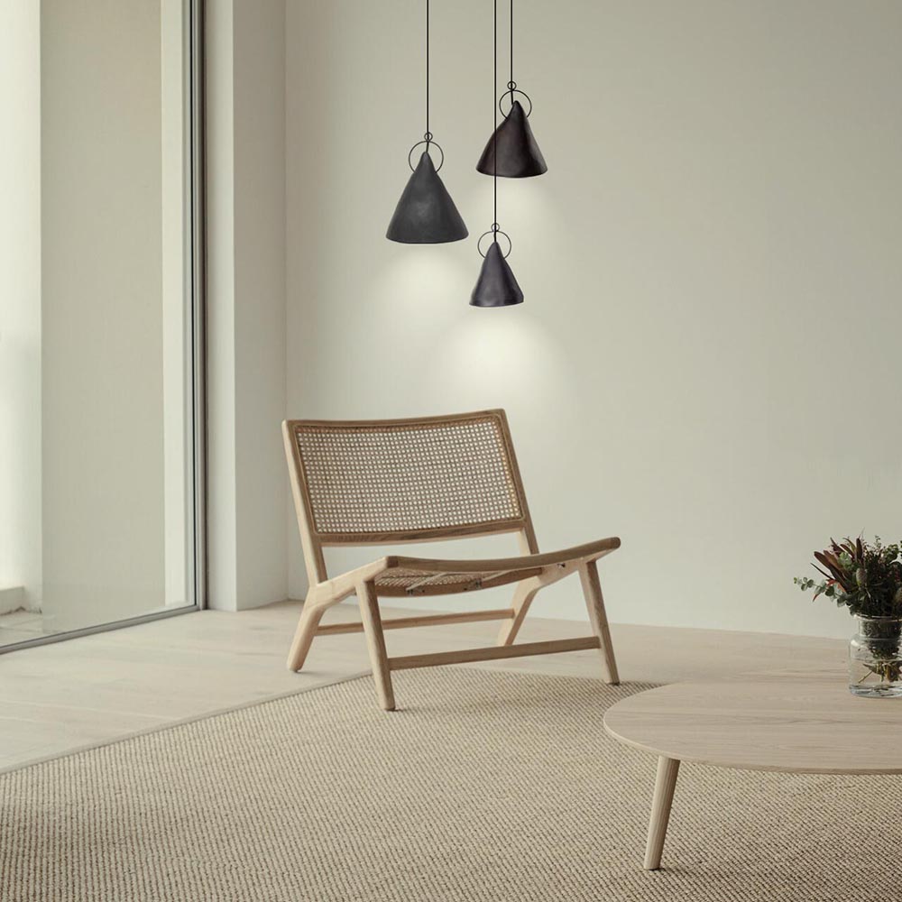 Lámpara de Cerámica Ruca Cielo Humo 38 x 32 cm Maia Design