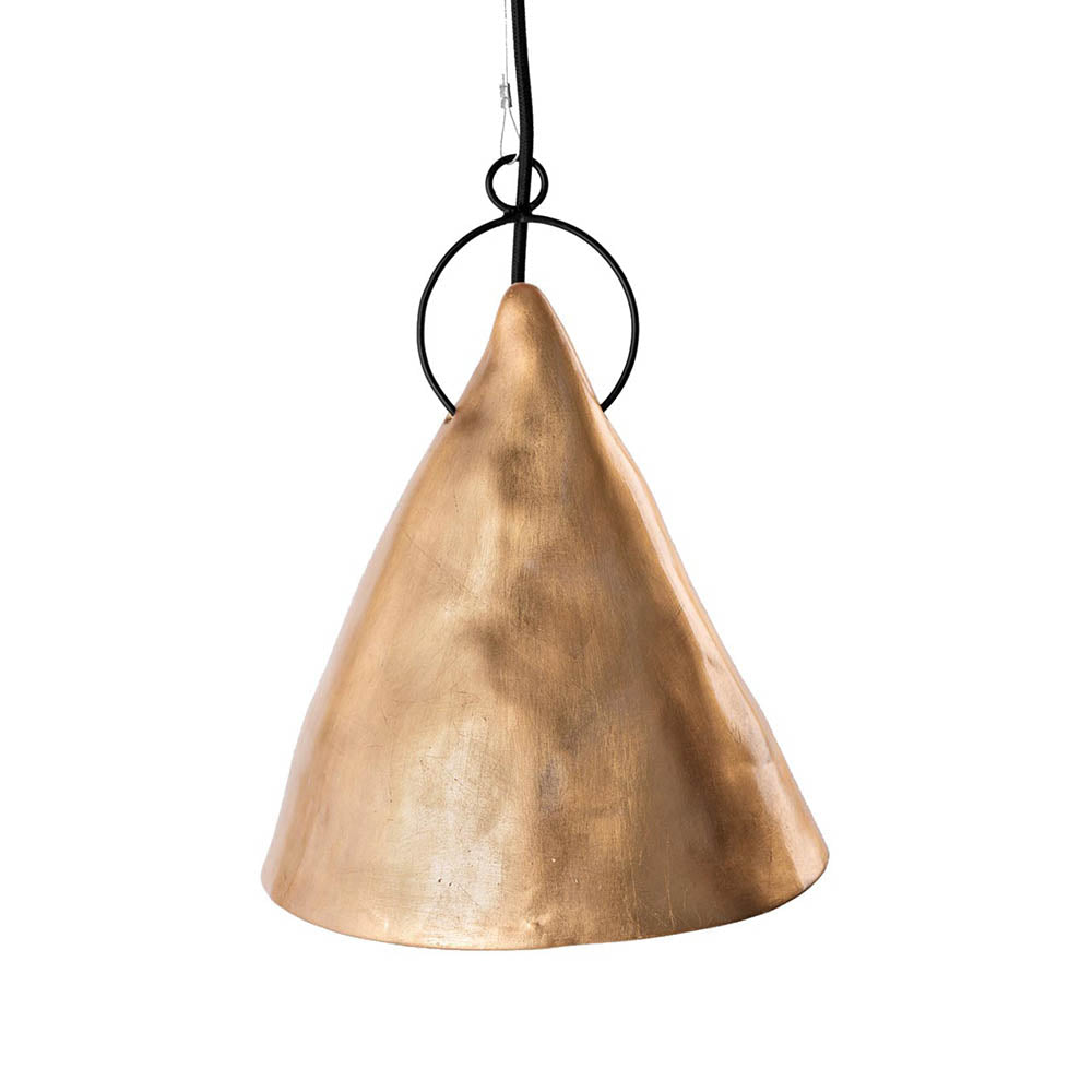 Lámpara de Cerámica Ruca Cielo Oro 25 x 23 cm Maia Design