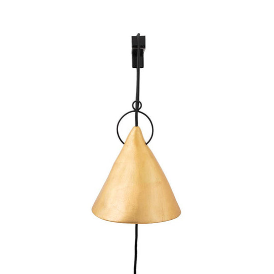 Lámpara de Cerámica Ruca Escuadra de Fierro Oro 22 x 21 cm Maia Design