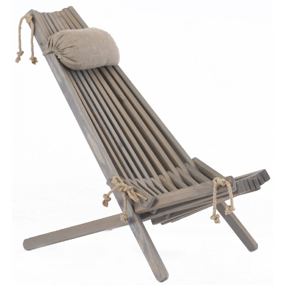 Silla EcoChair Gris + cojín Denordeco