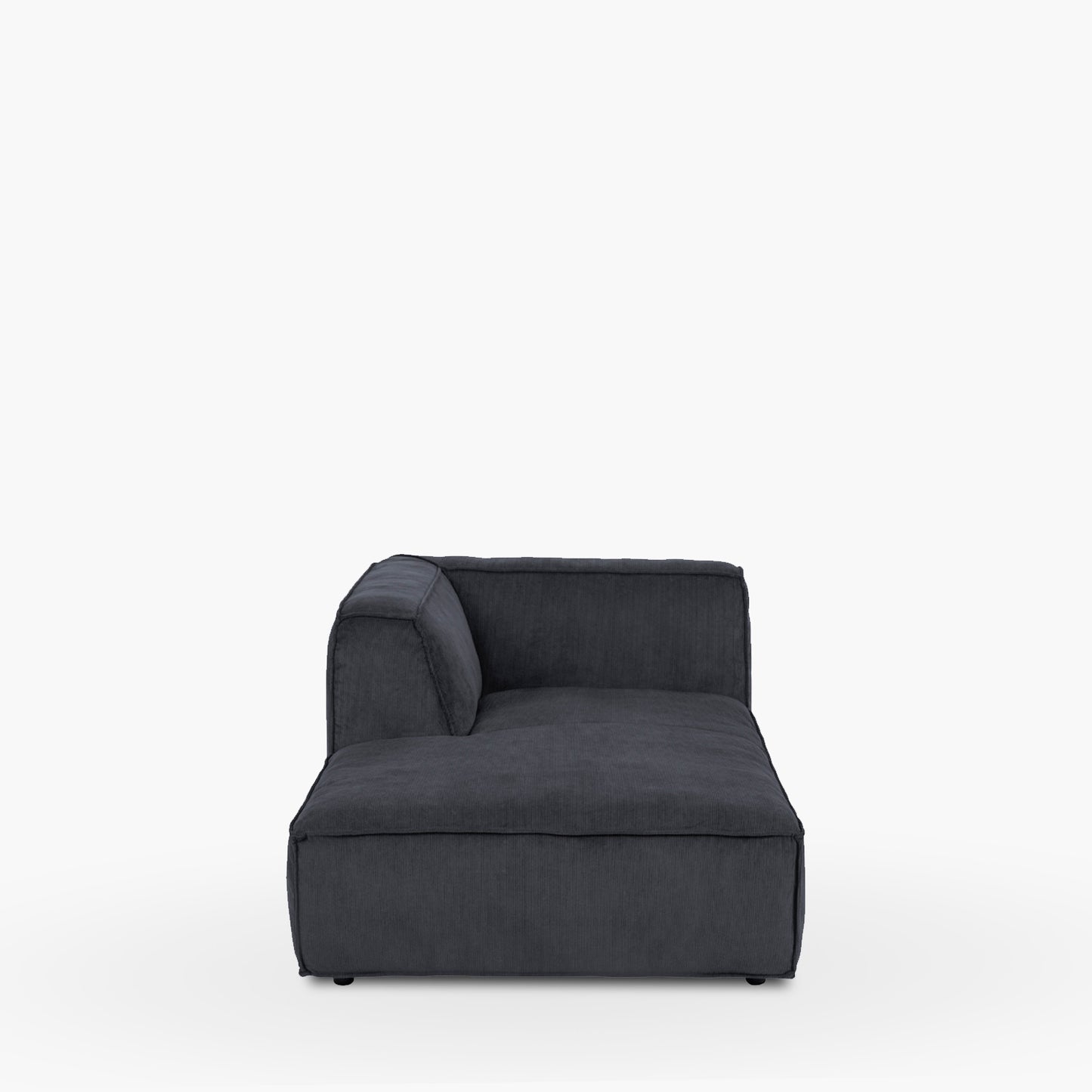 Seccional Chaise Izq Fairfield Gris Oscuro Form Design