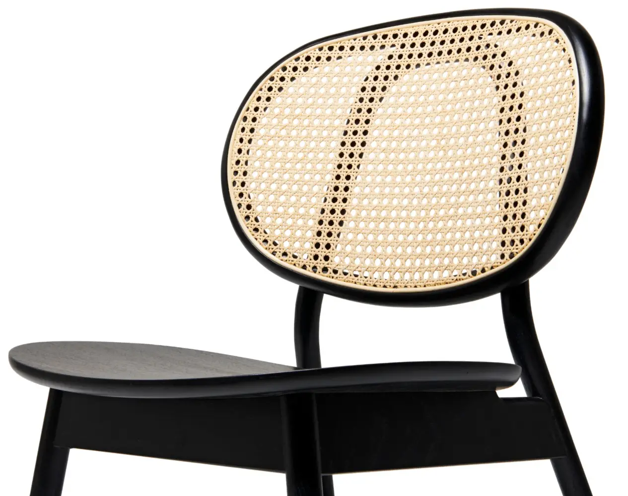 Silla Ame Madera y Rattan 48 x 58 x 82 cm Living Blue - Usado en Exhibición