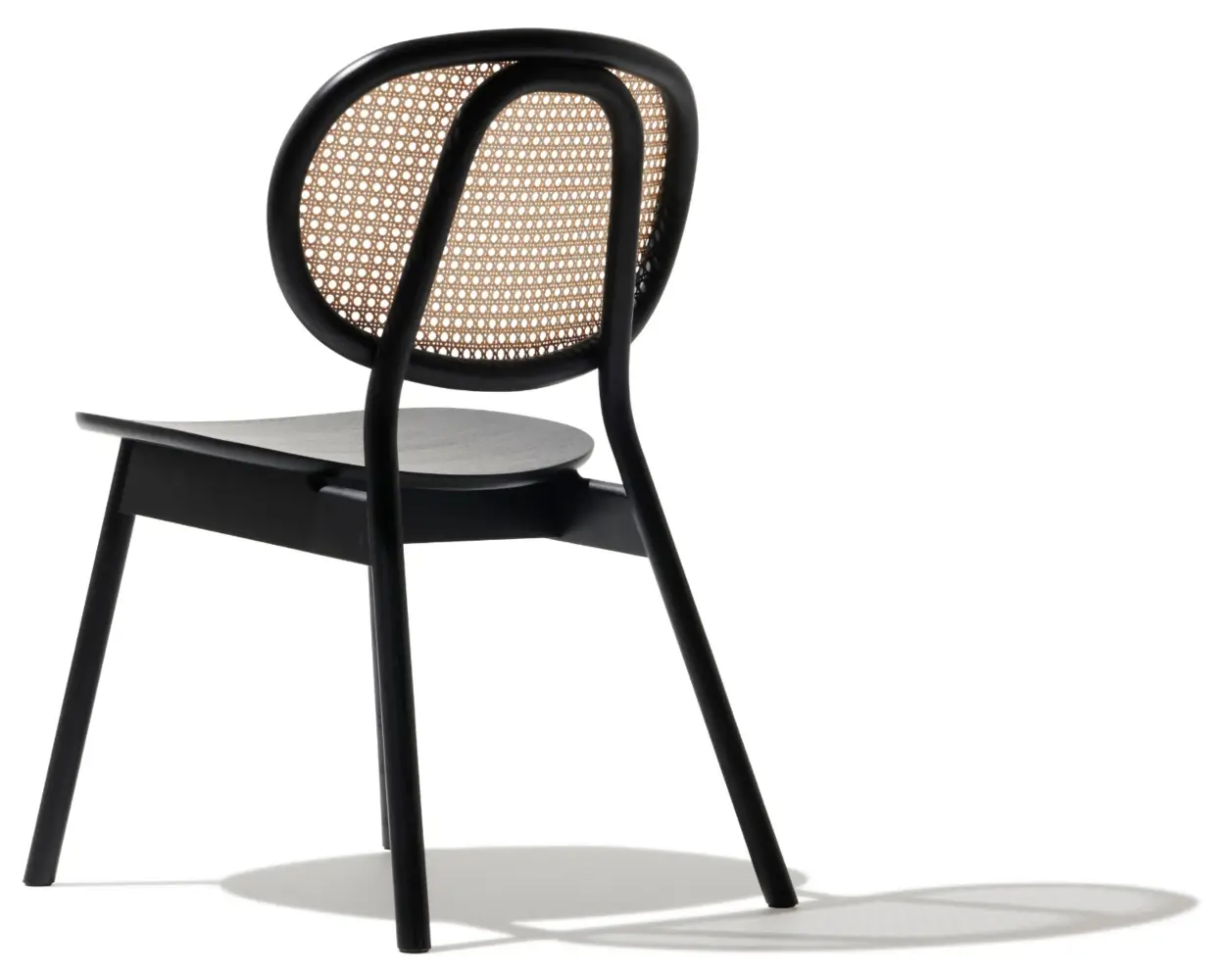 Silla Ame Madera y Rattan 48 x 58 x 82 cm Living Blue - Usado en Exhibición