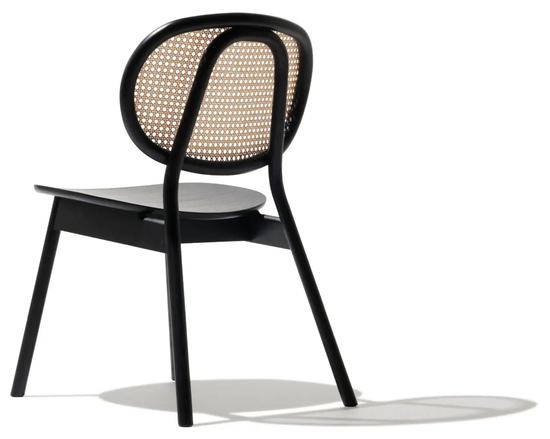 Silla Ame Madera y Rattan 48 x 58 x 82 cm Living Blue - Usado en Exhibición