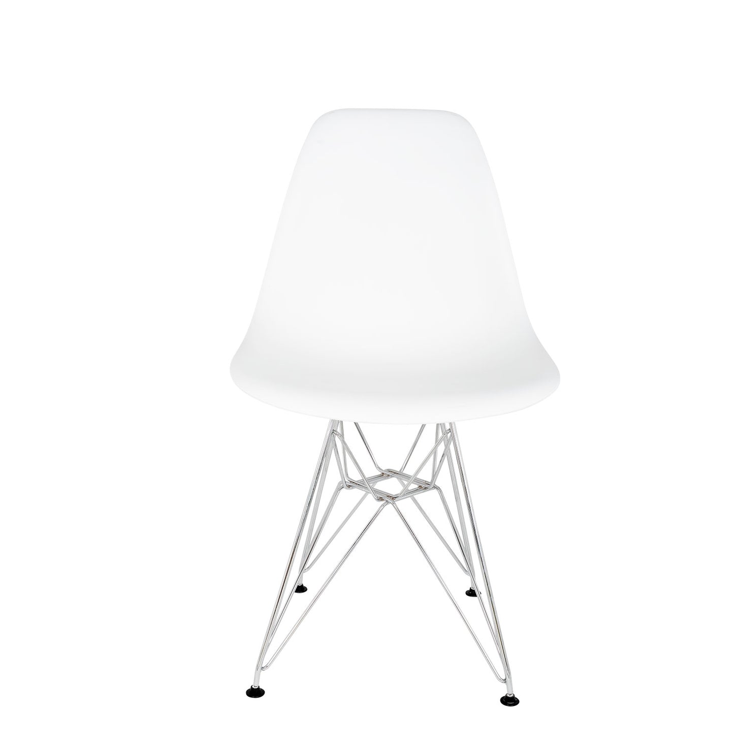 Silla DSW Réplica Eames Base Metal Blanco Form Design