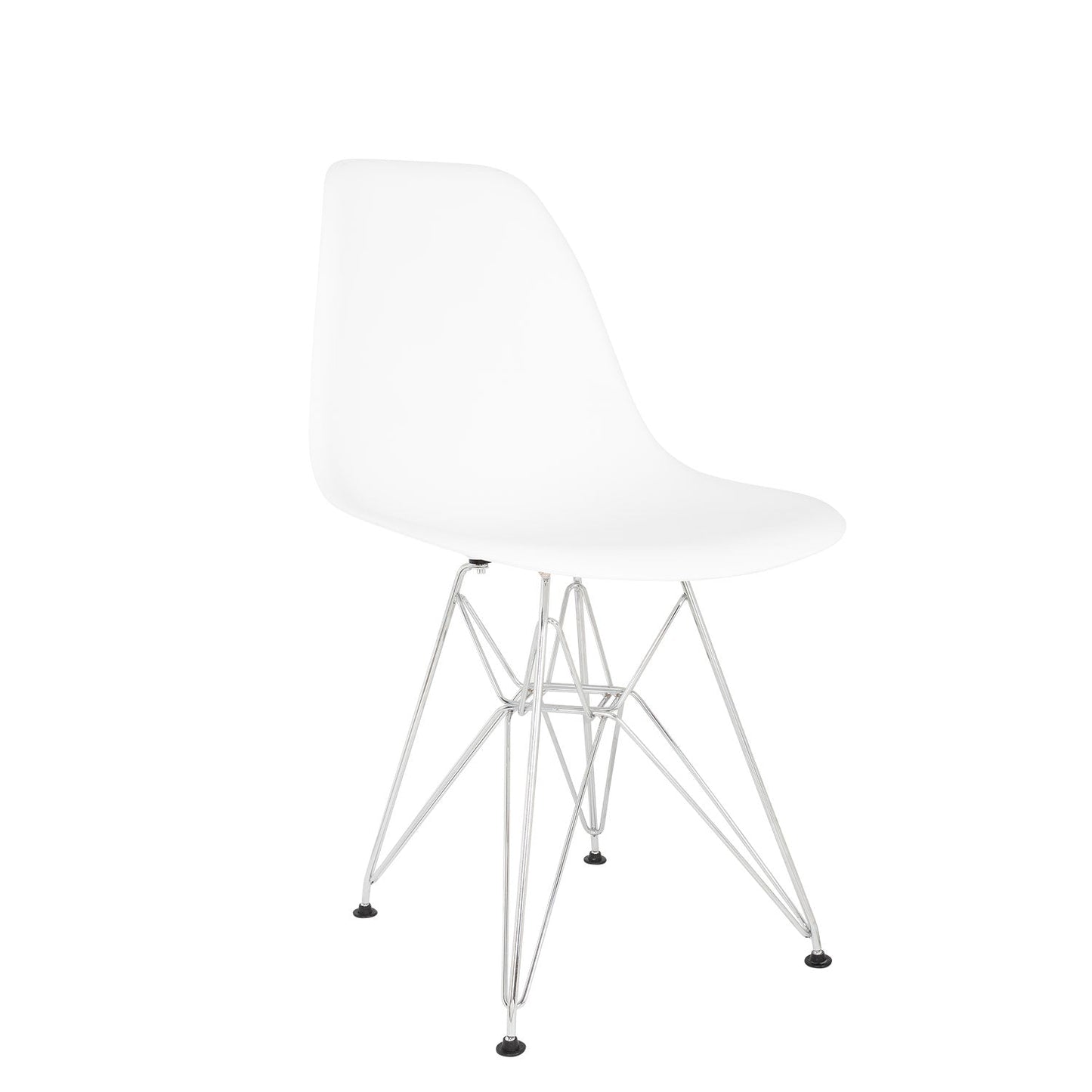 Silla DSW Réplica Eames Base Metal Blanco Form Design