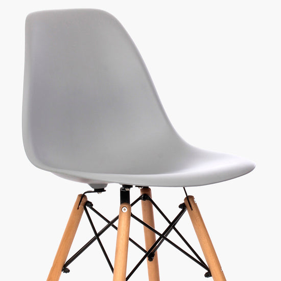 Silla DSW Réplica Eames Gris Claro Form Design