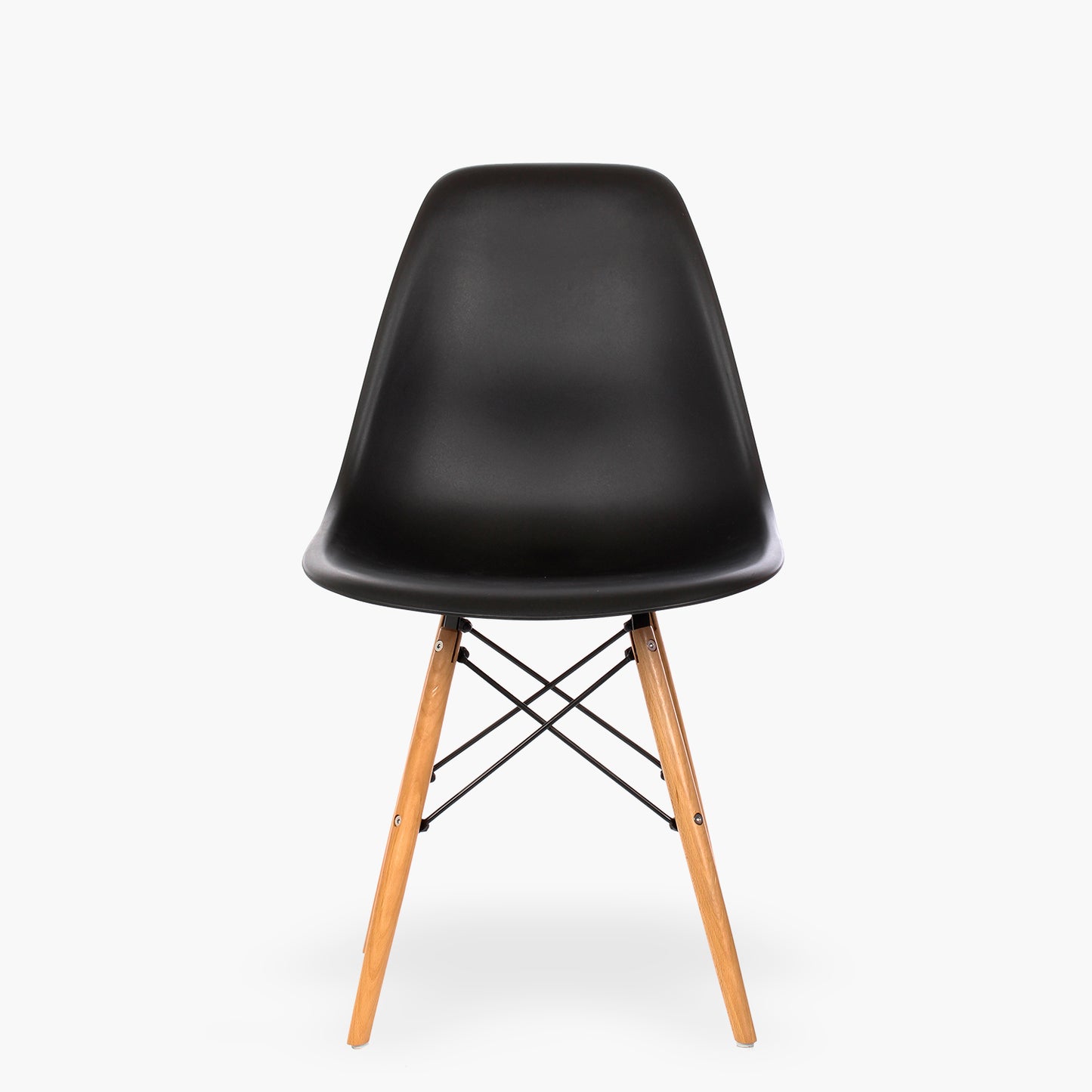 Silla DSW Réplica Eames Negro Form Design