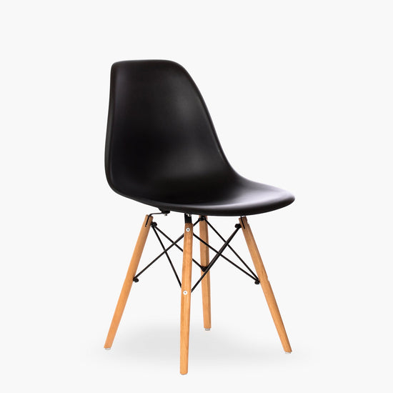 Silla DSW Réplica Eames Negro Form Design