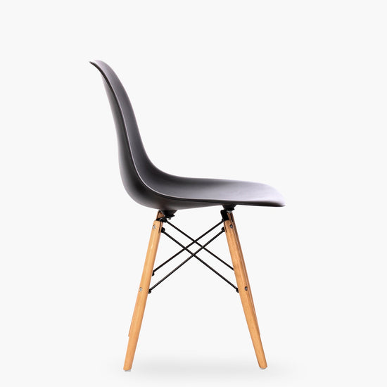 Silla DSW Réplica Eames Negro Form Design