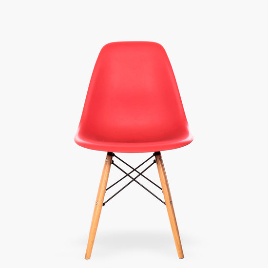 Silla DSW Réplica Eames Rojo Form Design