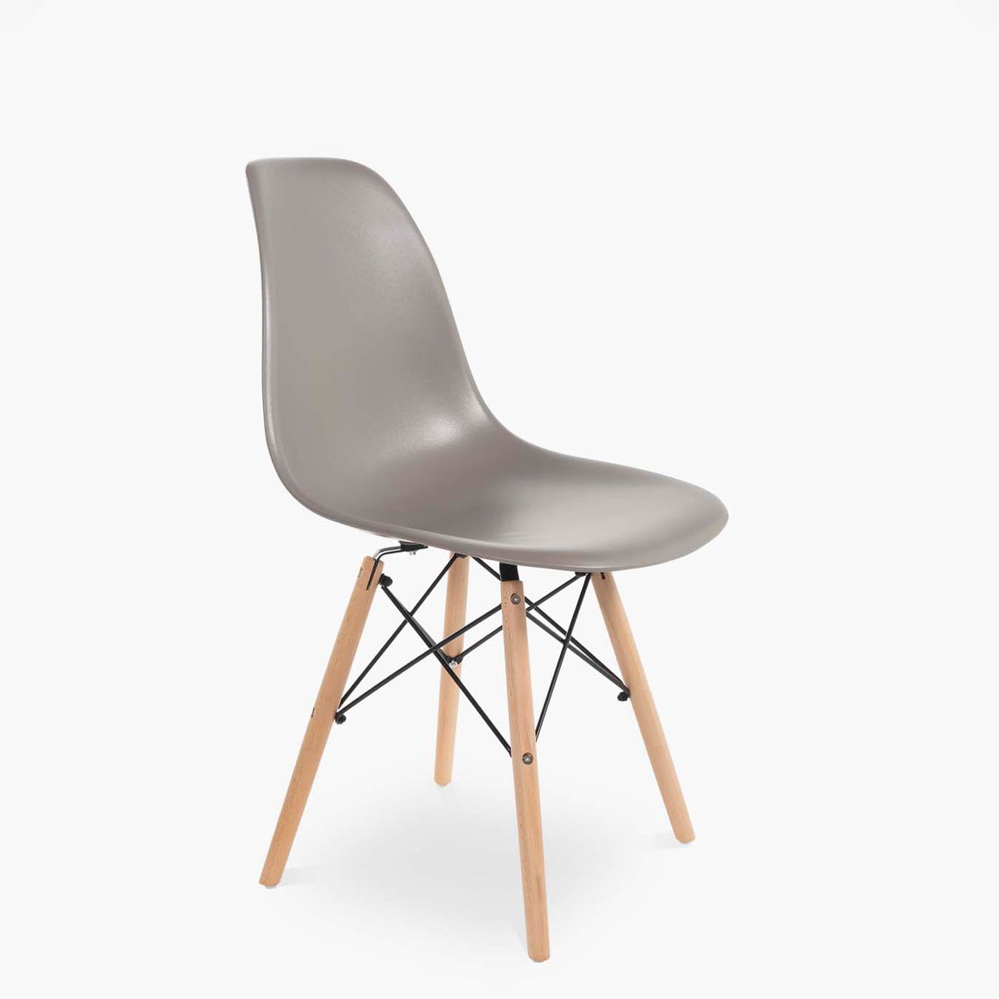 Silla DSW Réplica Eames Taupe Form Design