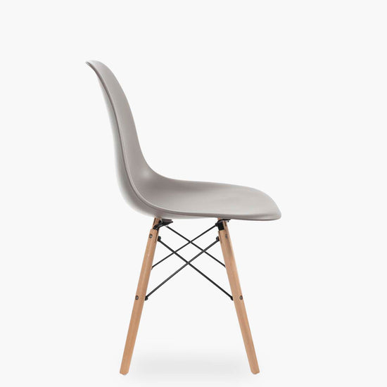 Silla DSW Réplica Eames Taupe Form Design