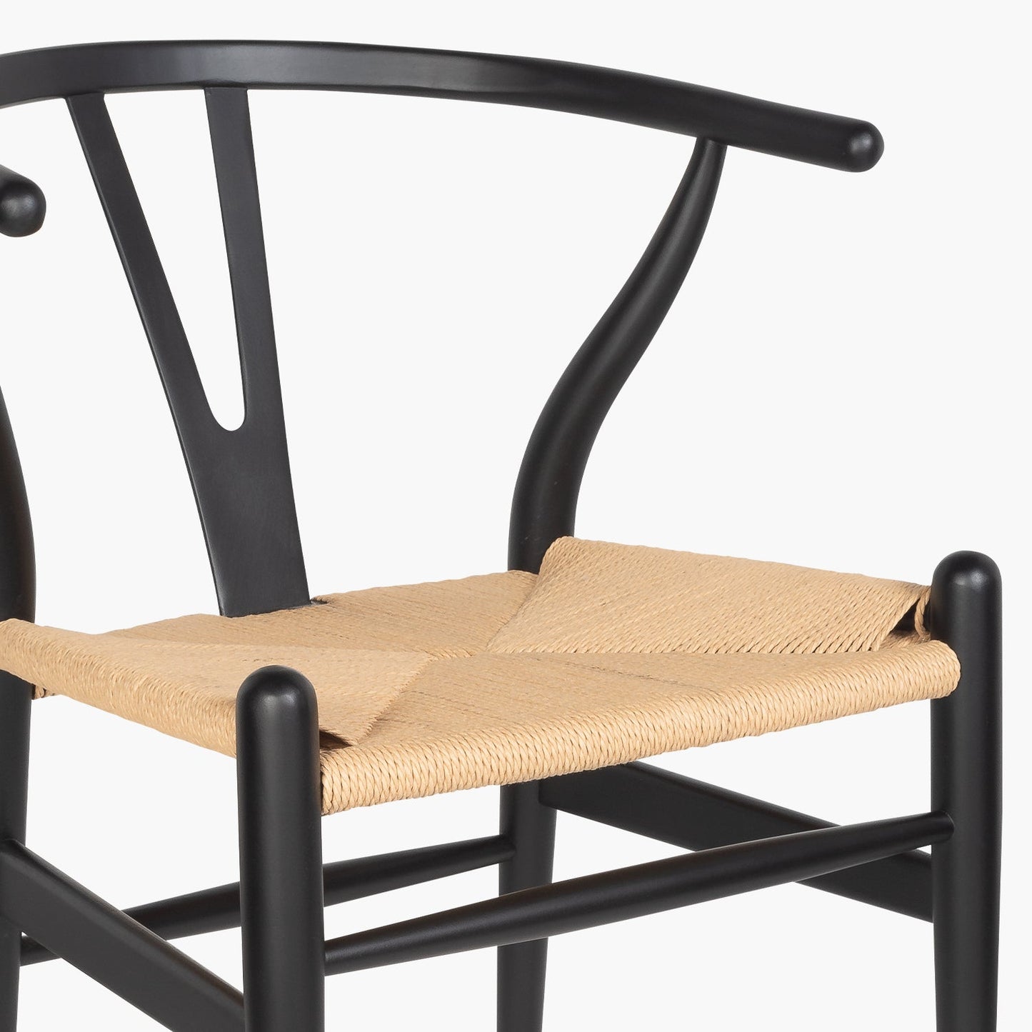 Silla Madera Wishbone Negro Form Design