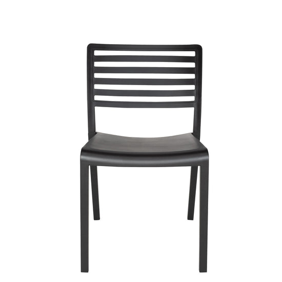 Silla Plástico Terraza Barcelona Negro Form Design