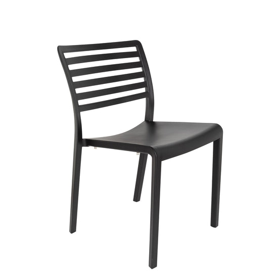 Silla Plástico Terraza Barcelona Negro Form Design